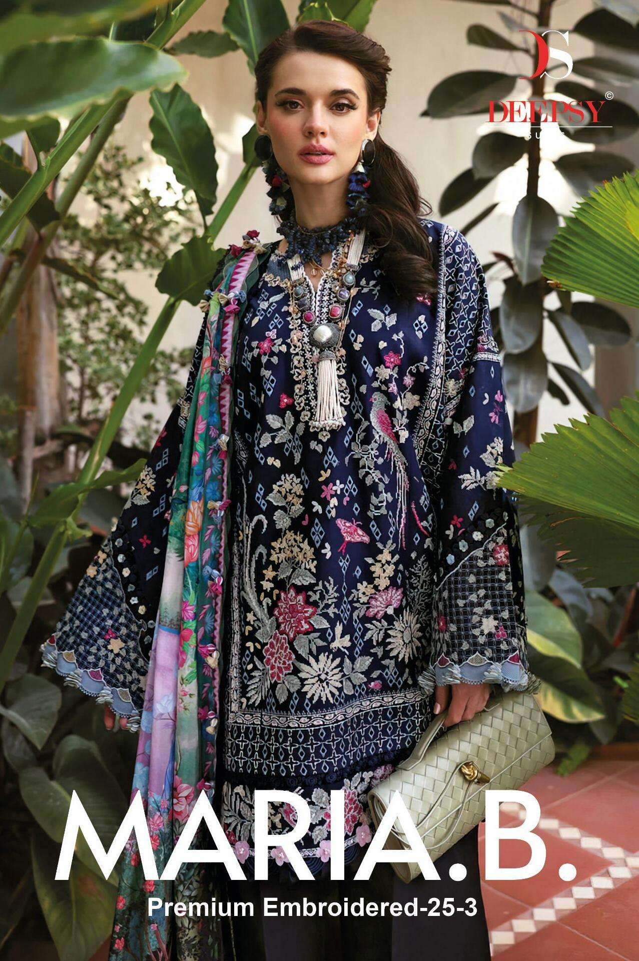 Deepsy Maria B Premium Embroidered 25 vol 3 wholesale pakistani suits india