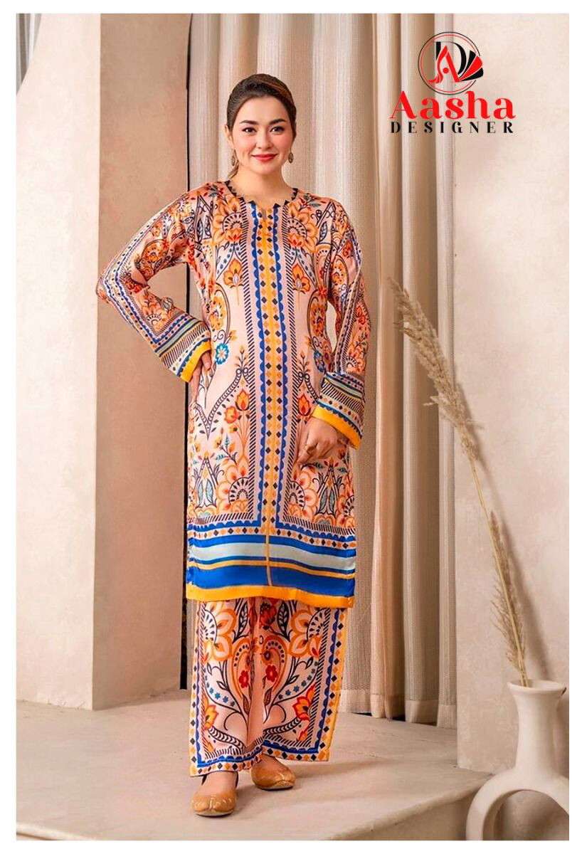 Aasha Turkis Vol 3 Modal Sattin Co Ord Set wholesale