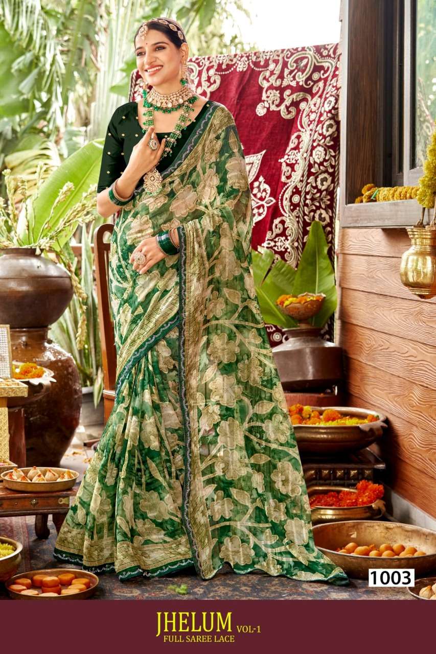 Dazira Jhelum vol 1 sarees surat bombay market