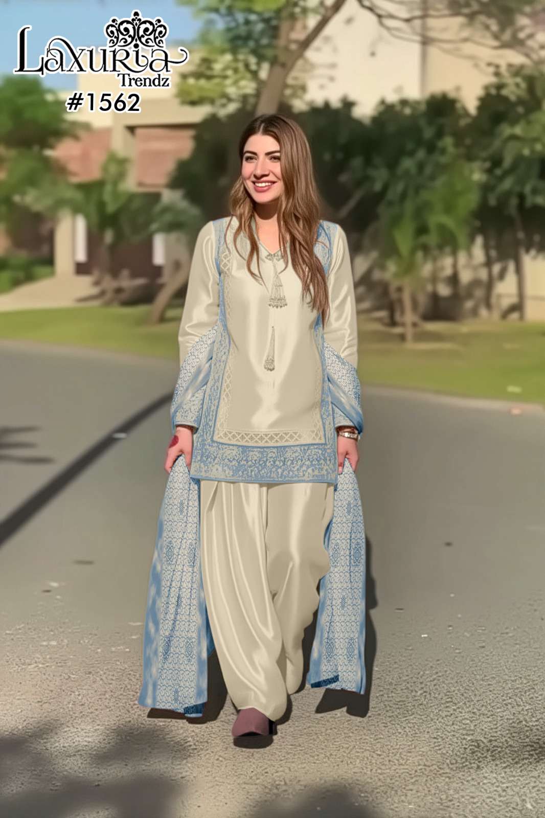 Laxuria Trendz 1562 pakistani designer suits wholesale in india