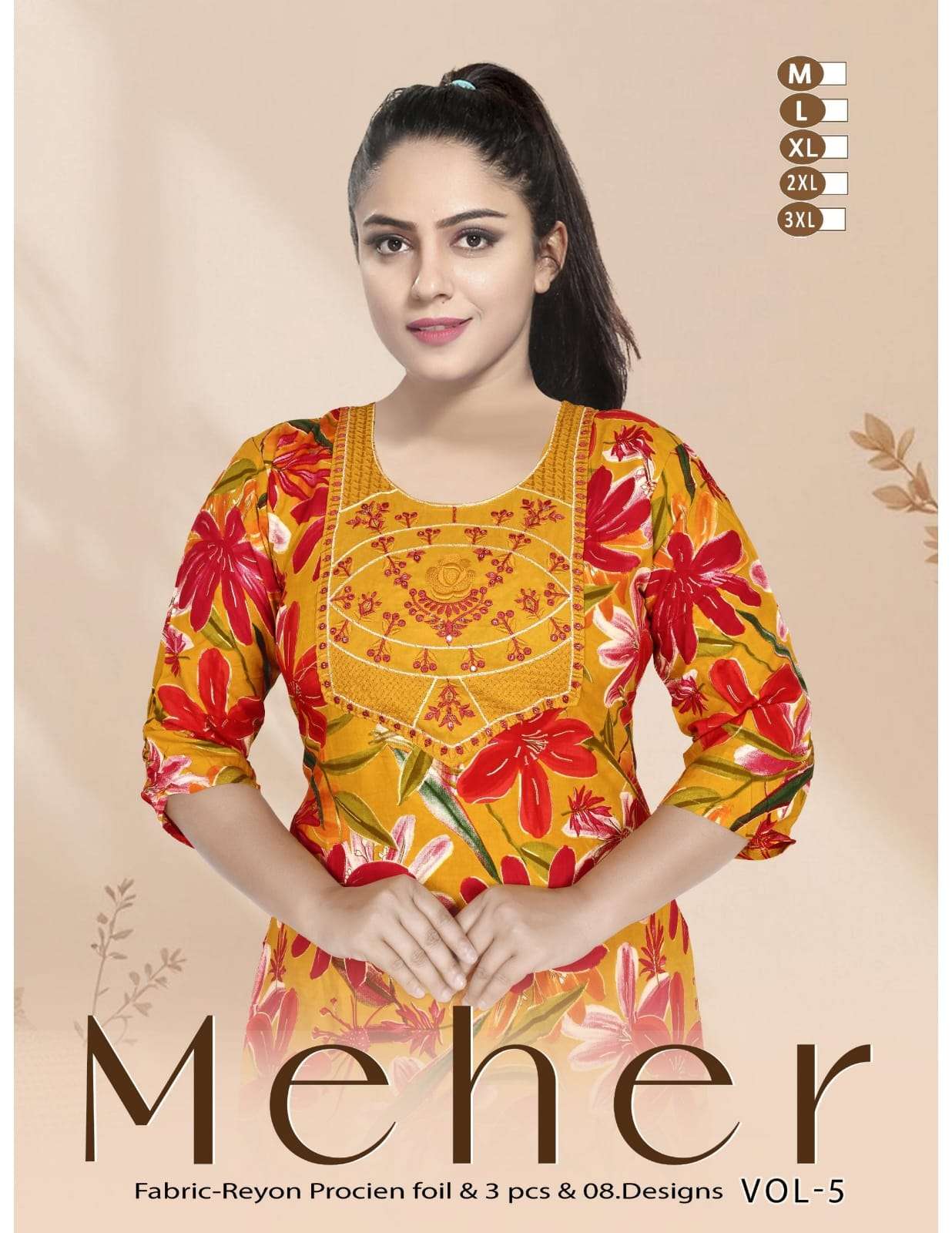 Trendy Meher Vol 5 readymade kurtis wholesale in surat