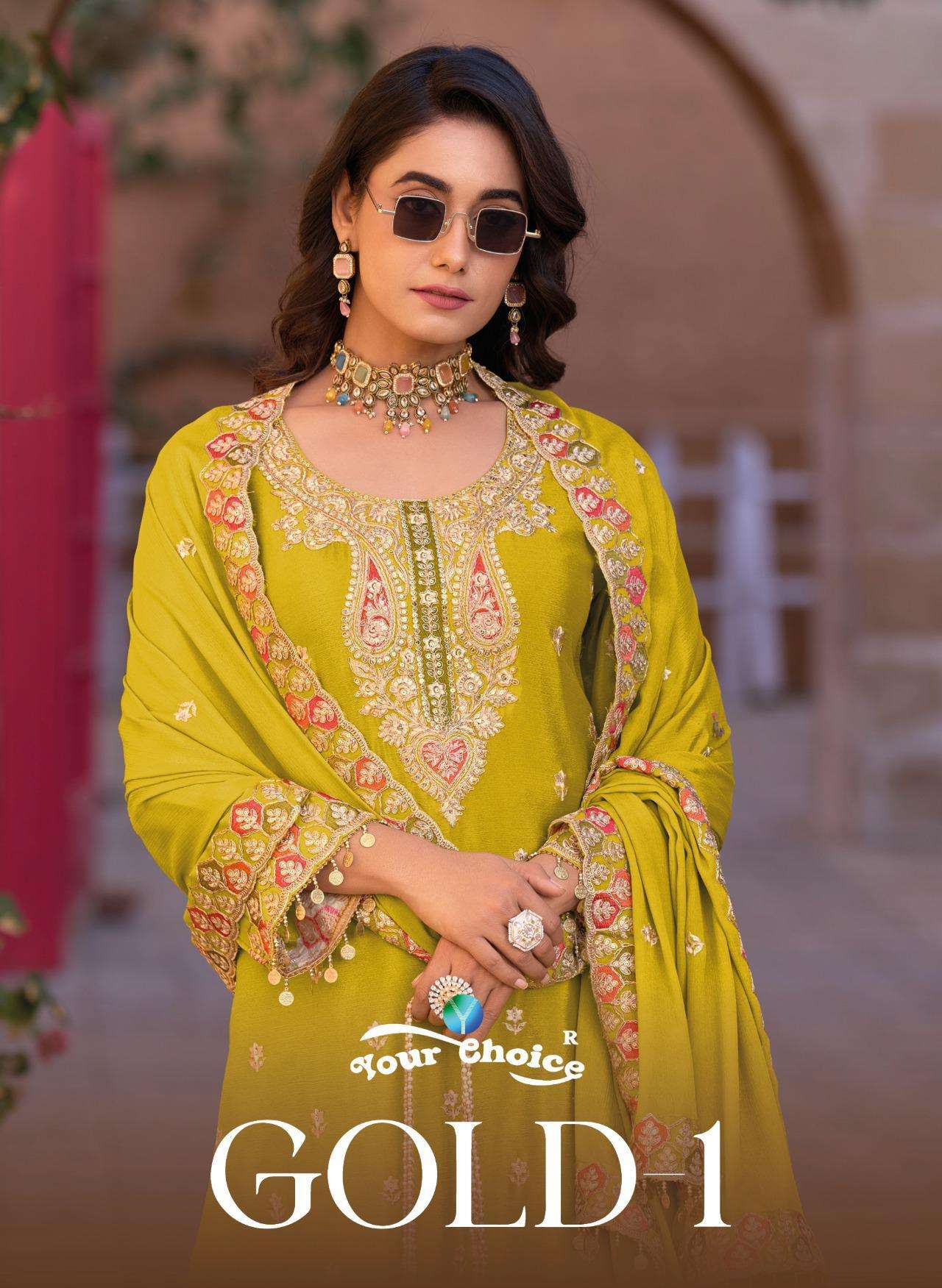 Your Choice Gold Vol 1 pakistani wholesale salwar kameez in karachi