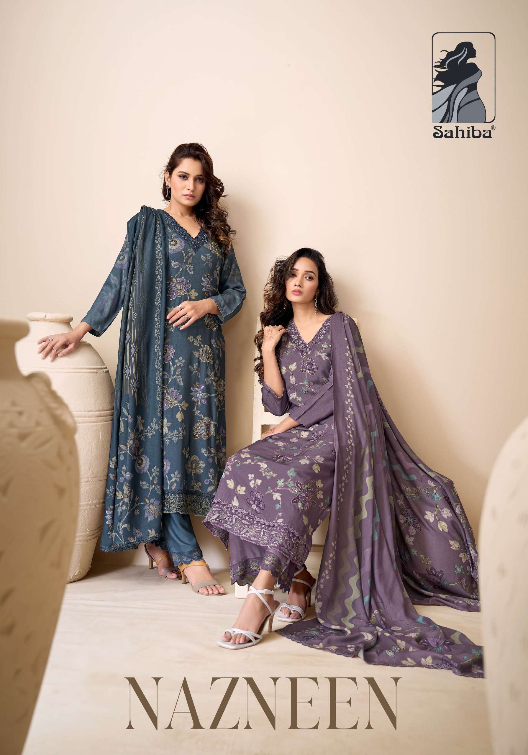 Sahiba Nazneen salwar kameez manufacturers in surat