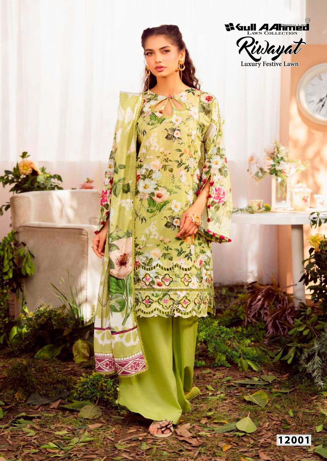 Gull Aahmed Riwayat Vol 12 pakistani suits at wholesale price in delhi