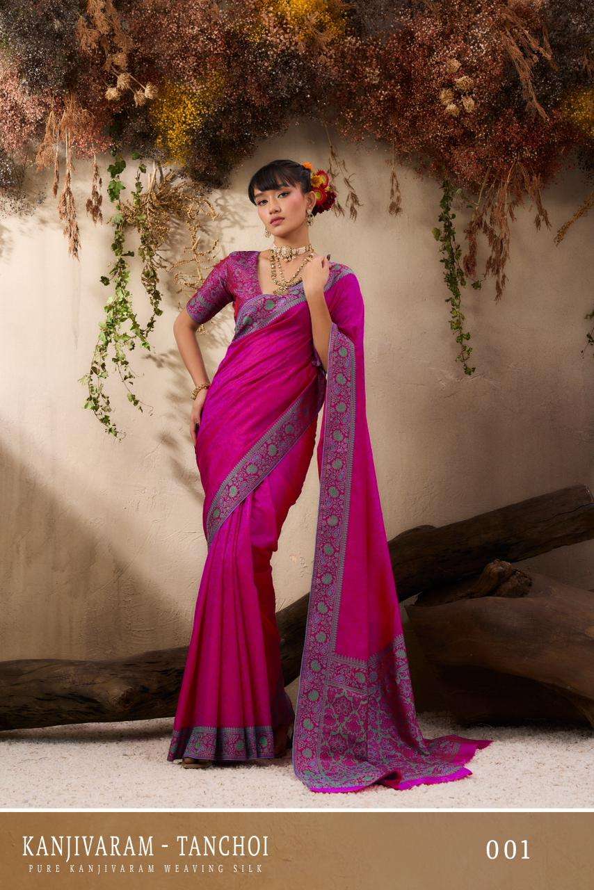 Rajtex Kanjivaram Tanchoi beautiful saree surat