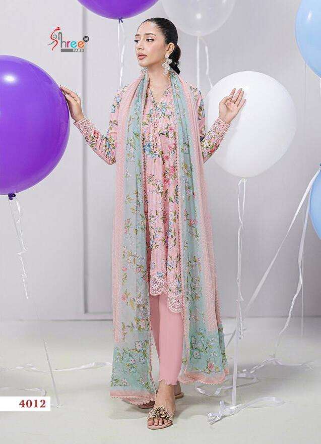 Shree fabs Qalamkar premium collection 25 vol 2 Chiffon Dupatta pakistani suits dress materials online