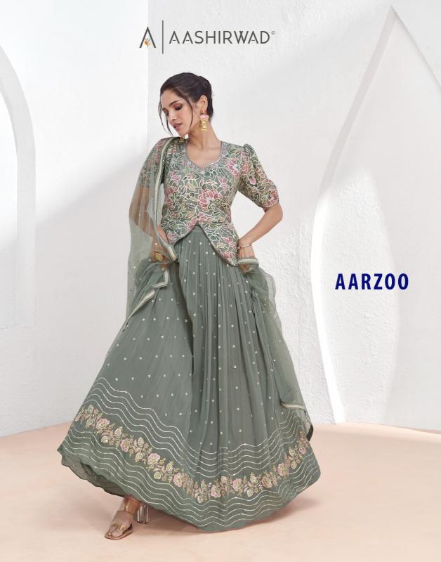 Aashirwad Aarzoo catalog indowestern lehenga choli  - Sanvari Fashion
