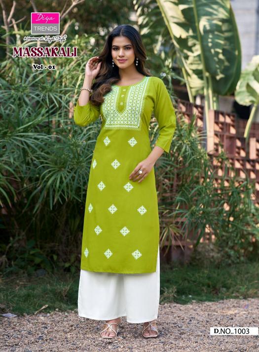 Diya Trends Massakali Vol 1 catalog readymade kurti wholesale market in surat - Sanvari Fashion