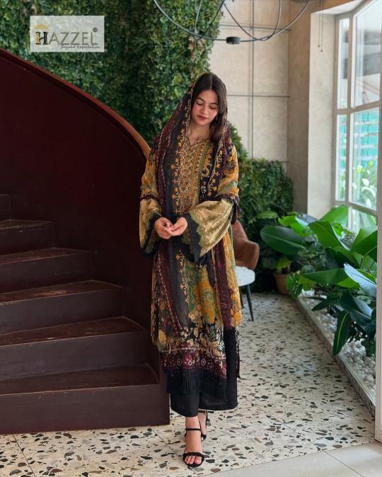 Hazzel 0356 & 0357 catalog pakistani suits wholesale in dubai - Sanvari Fashion