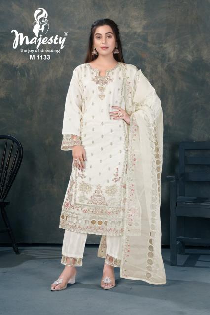 Majesty 1133 catalog pakistani suits at wholesale price - Sanvari Fashion