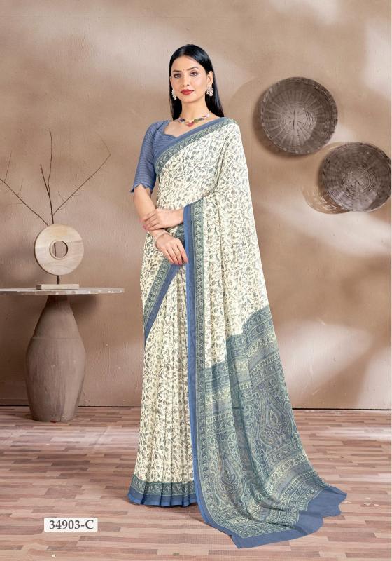 Ruchi Star Chiffon 161 catalog navdurga sarees surat - Sanvari Fashion