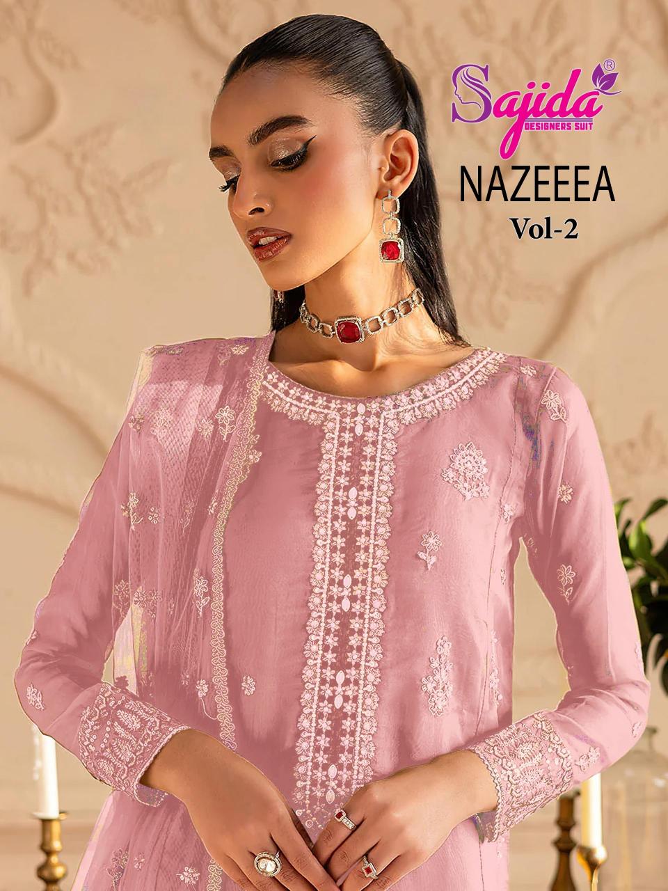 Sajida Nazeena vol 2 catalog pakistani suits wholesale in india - Sanvari Fashion
