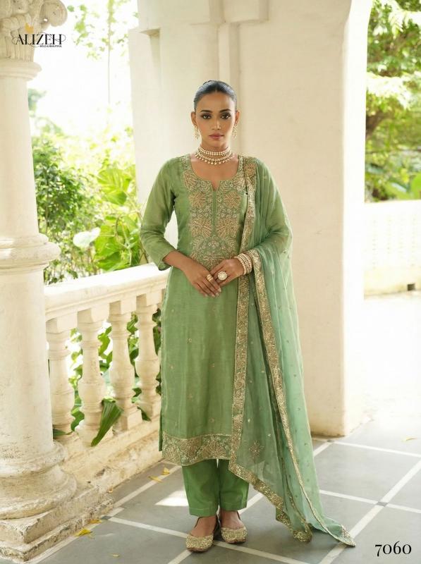 Alizeh 7058 To 7061 catalog desginer wedding kurtis - Sanvari Fashion