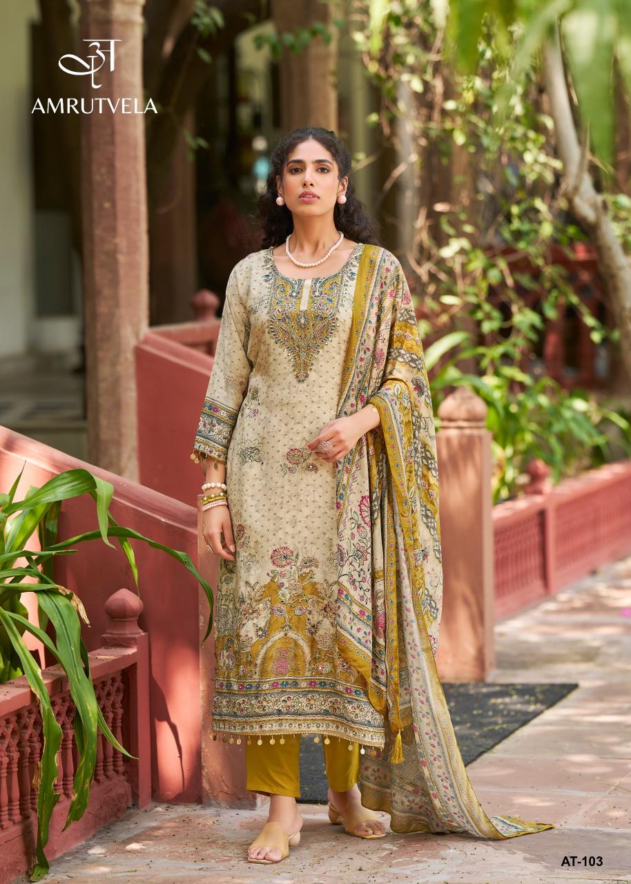Amrutvela AT103 catalog pakistani suits importer wholesaler delhi - Sanvari Fashion