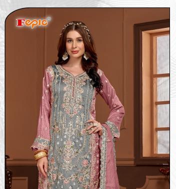 Fepic Rosemeen 1772 catalog pakistani suits wholesalers in amritsar - Sanvari Fashion