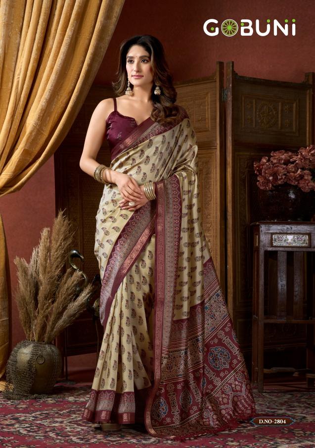 Gobuni Samaira catalog wholesale saree dealers in surat - Sanvari Fashion