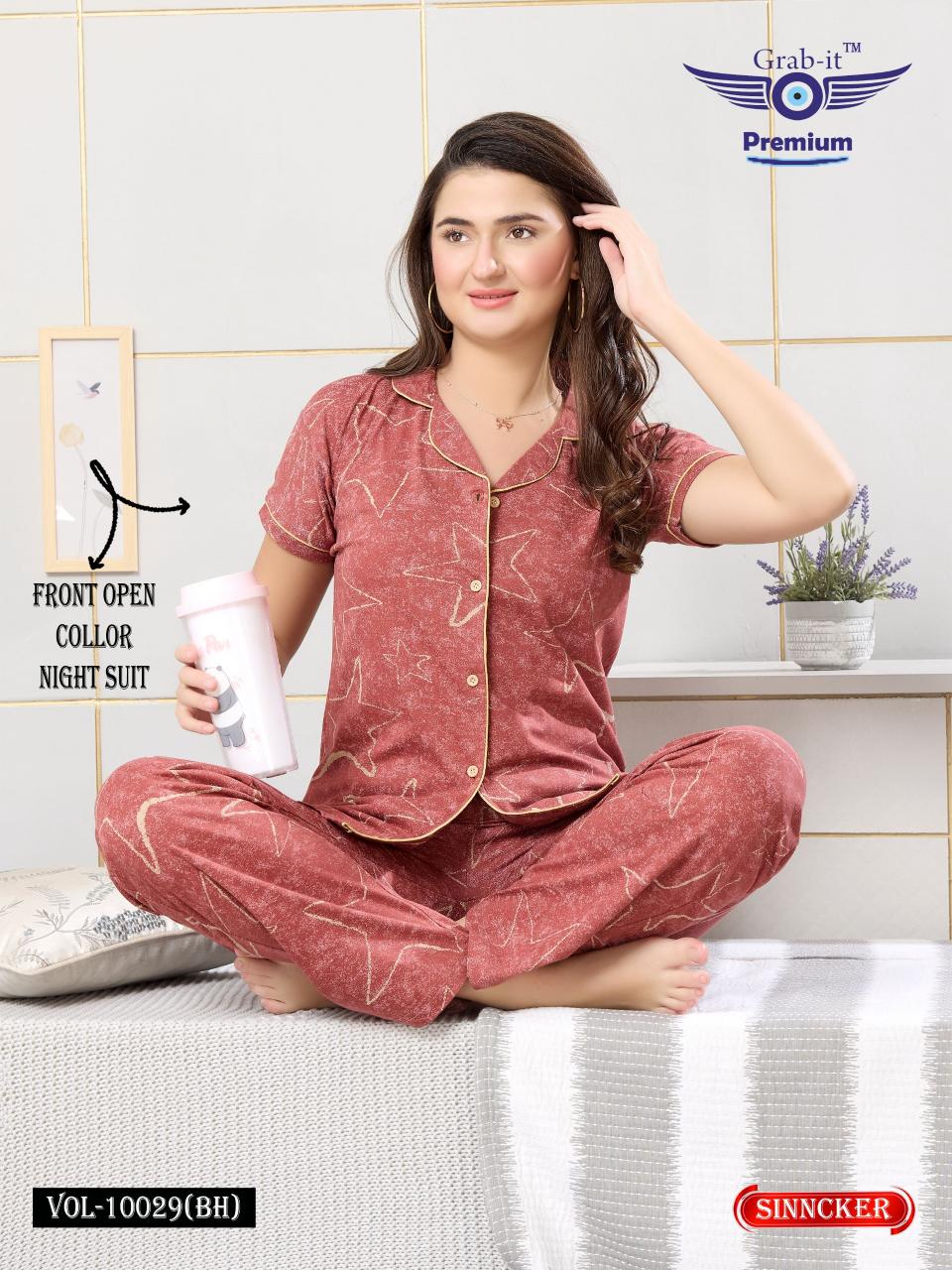 Grab it 10029 catalog night dress surat wholesaler - Sanvari Fashion