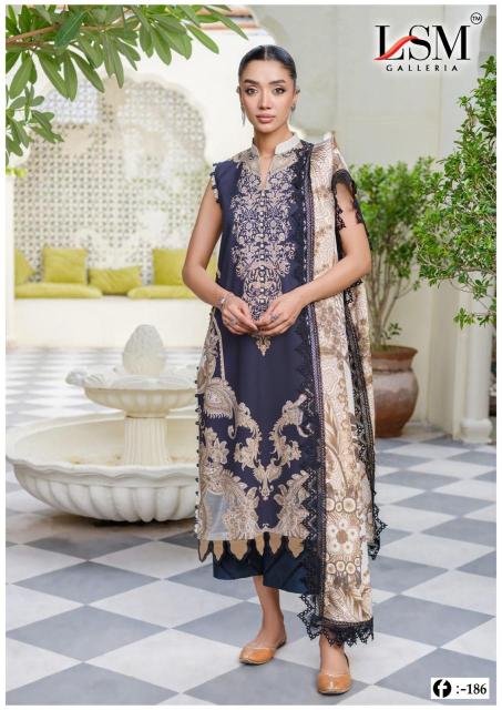 Lsm Firdous Queen Vol- 18 - Pakistani Karachi Dress Material - Sanvari Fashion