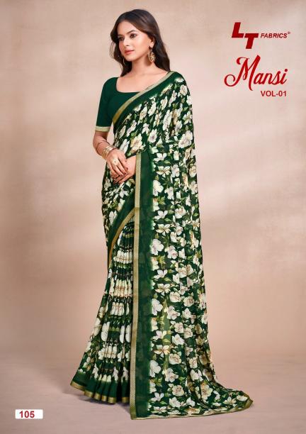 Lt Mansi Vol 1 catalog surat saree franchise - Sanvari Fashion