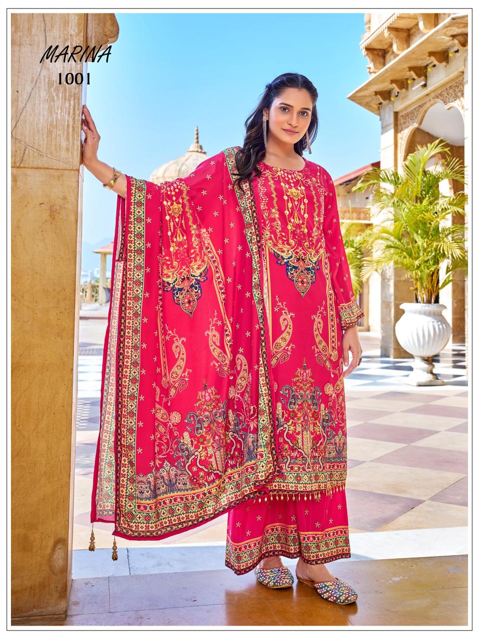 Mukesh Marina catalog pakistani style kurtis  - Sanvari Fashion