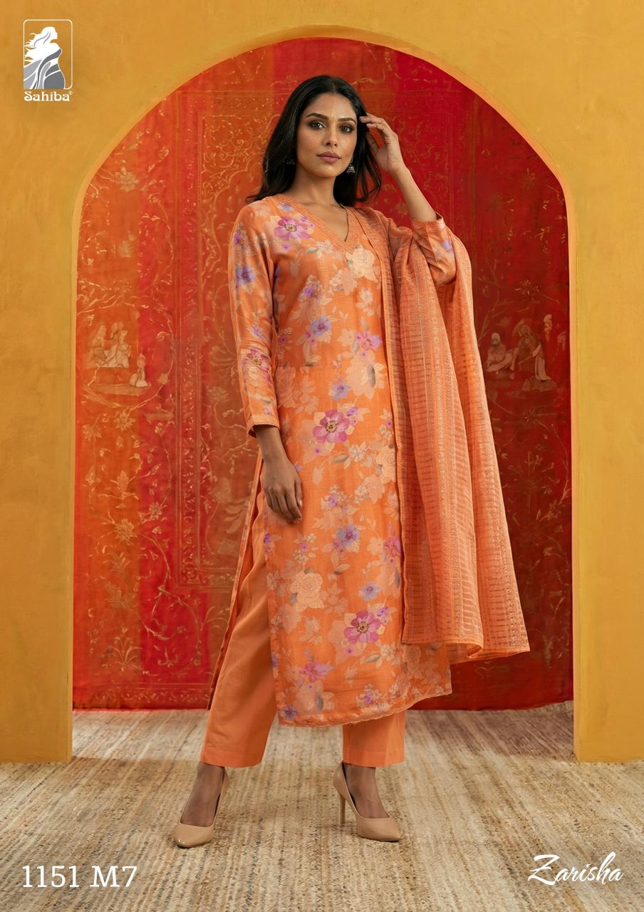 Sahiba Zarisha catalog unstitched salwar kameez wholesalers uk - Sanvari Fashion