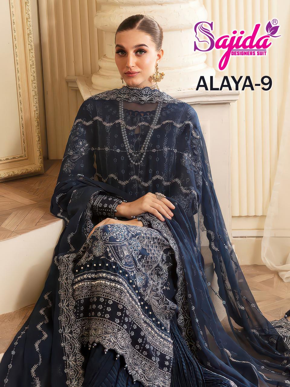 Sajida Anaya Vol 9 catalog online pakistani suits wholesale - Sanvari Fashion
