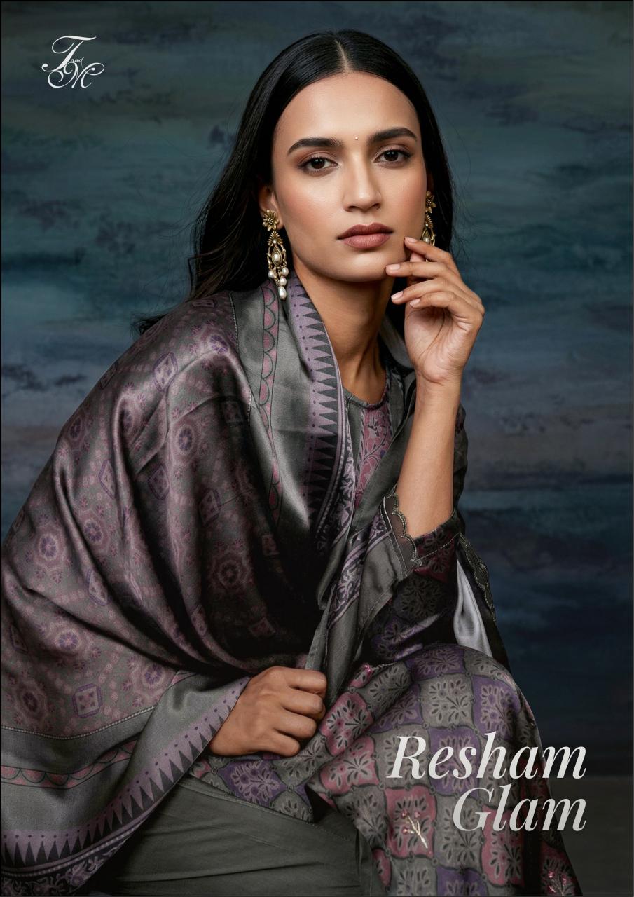 T&M Resham Glam catalog unstitched salwar kameez wholesalers in mumbai - Sanvari Fashion