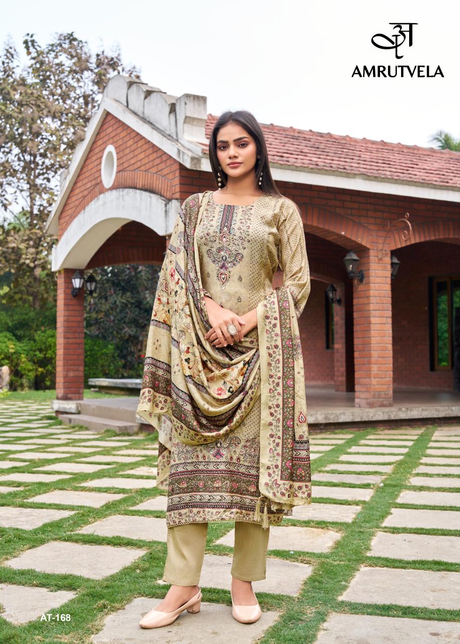 Amrutvela AT168 catalog textile infomedia pakistani suits surat - Sanvari Fashion
