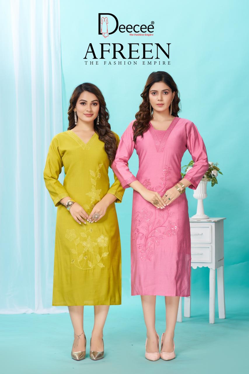 Deecee Afreen catalog kurti wholesale in vadodara - Sanvari Fashion