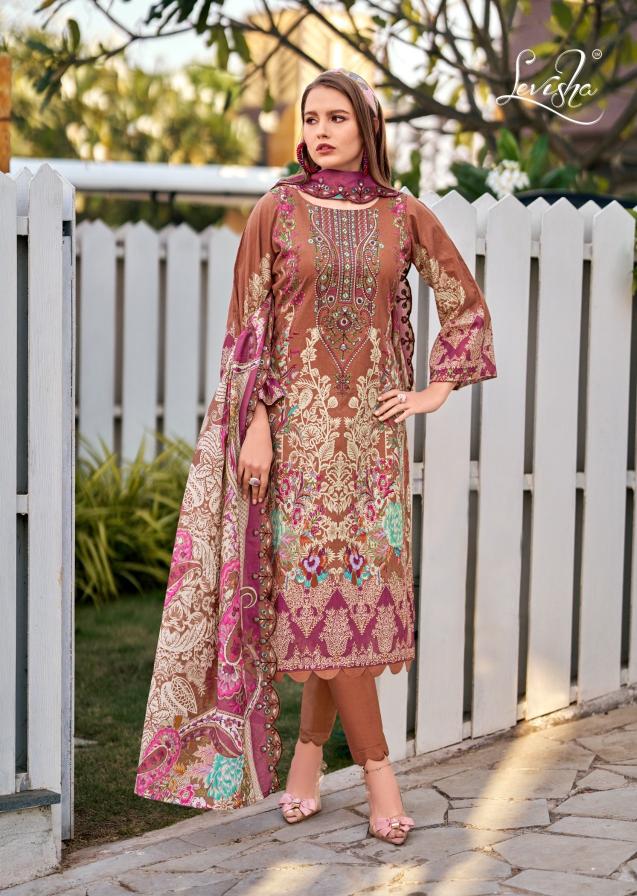 Levisha Mariyam vol 2 catalog new dress materials in surat wholessale - Sanvari Fashion