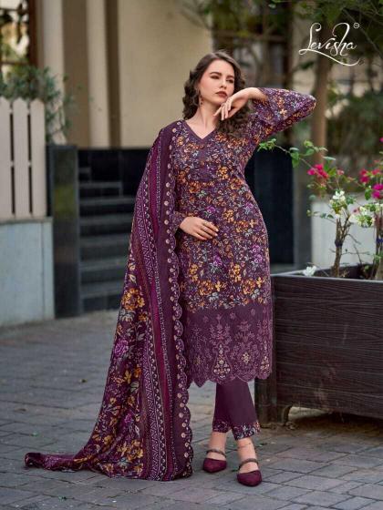 Levisha Nawazish catalog dress material surat wholesale - Sanvari Fashion