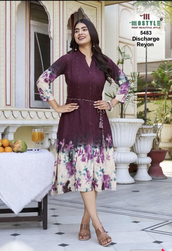 Mostyle 5481 , 5482 & 5483 catalog western dress in surat - Sanvari Fashion