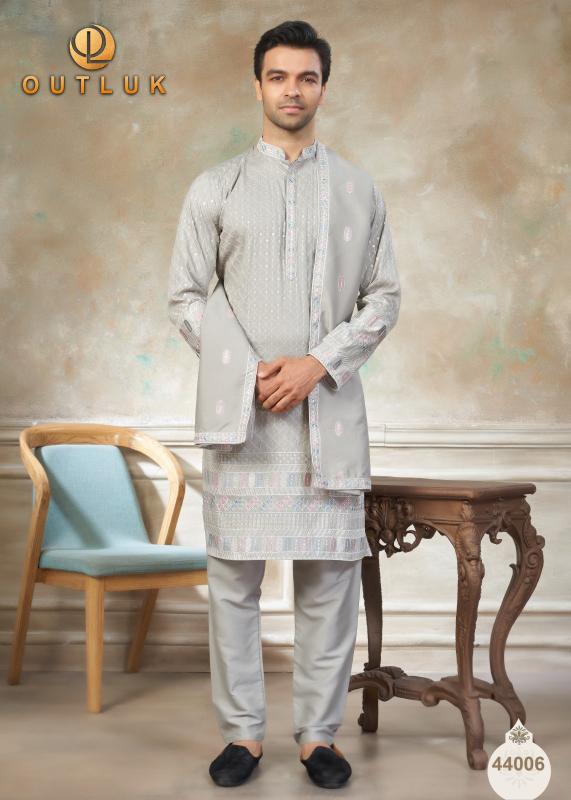 Outluk Wedding Vol 44 catalog wholesale mens kurti website - Sanvari Fashion