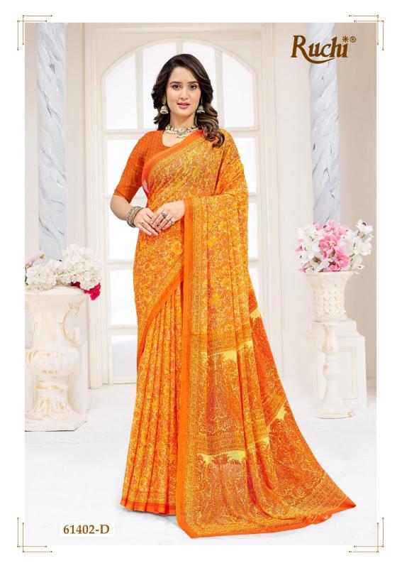 Ruchi Star Chiffon 227 catalog daily wear sarees wholesale surat - Sanvari Fashion