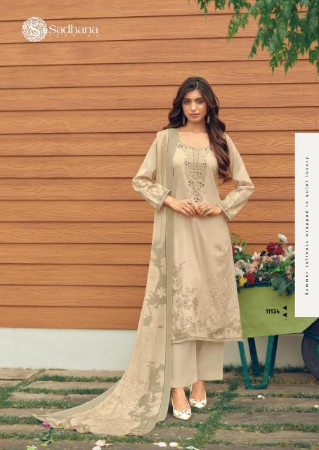 Sadhana Fashion Sowwa catalog bandhej salwar kameez wholesale - Sanvari Fashion