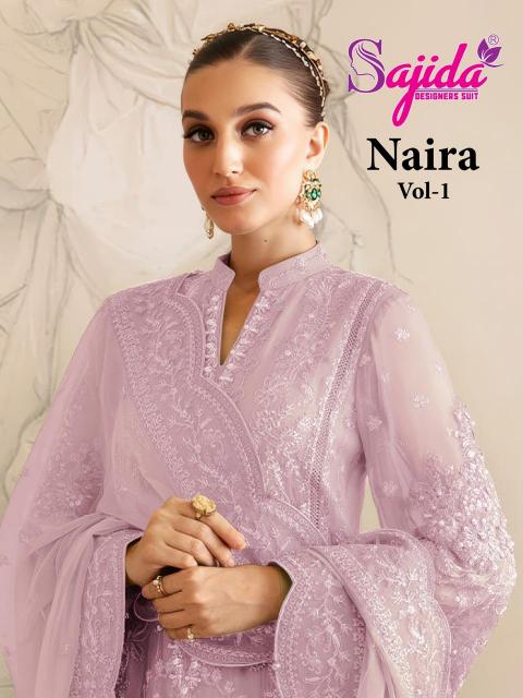 Sajida Naira Vol 1 catalog online wholesale pakistani wedding salwar kameez - Sanvari Fashion