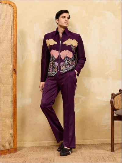 Shubhvastra Nextgen catalog mens wear Jacket And Pant in india - Sanvari Fashion