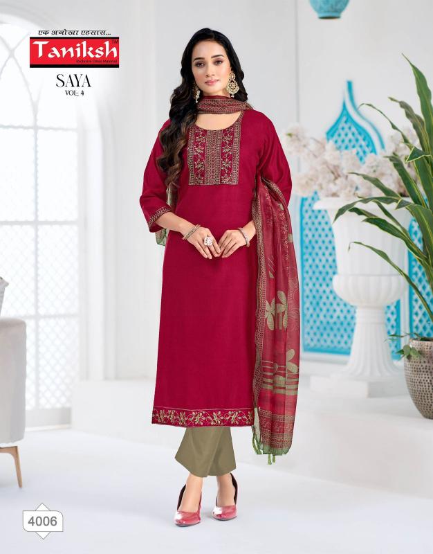 Taniksh Saya vol 4 catalog wholesale kurti in surat market - Sanvari Fashion