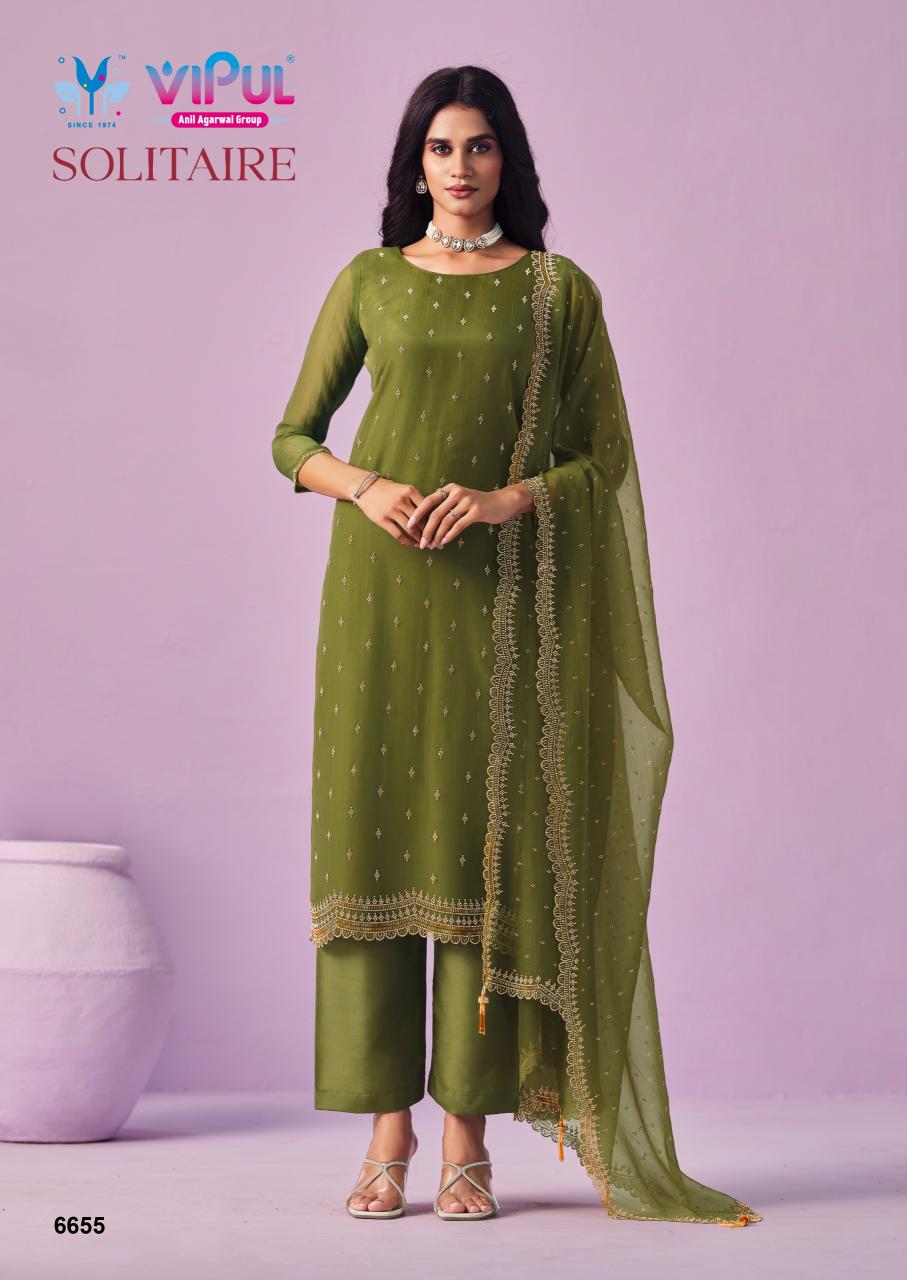 Vipul Solitaire catalog wholesale salwar kameez market in kolk - Sanvari Fashion