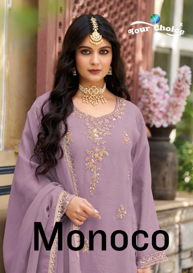 Your choice Monoco catalog wholesale designer stylish salwar kameez - Sanvari Fashion