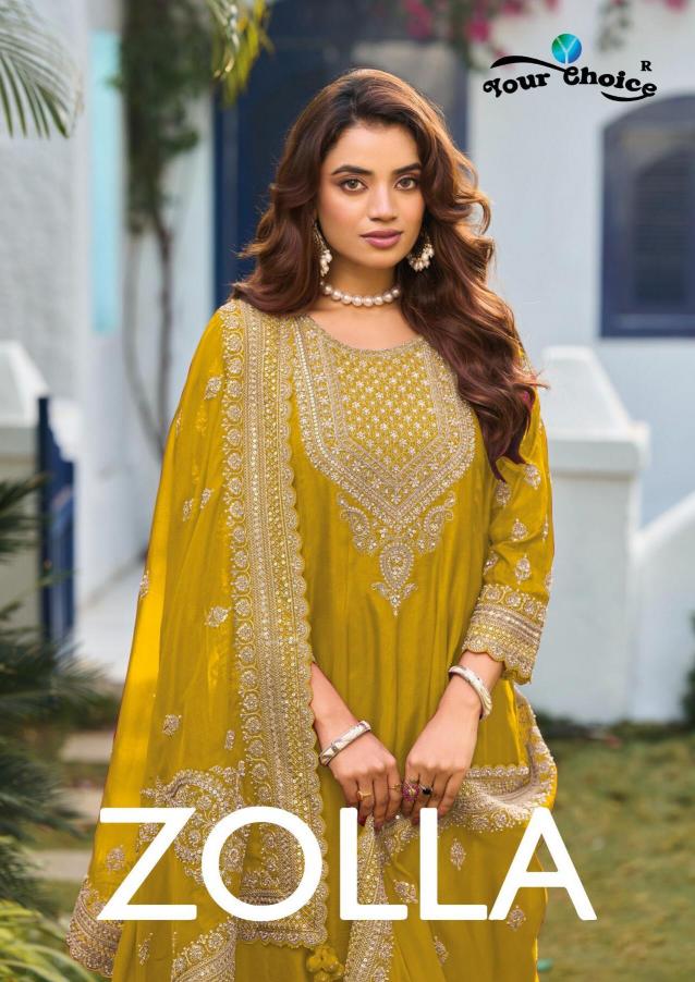 Your Choice Zolla 1001 to 1004 catalog designer salwar kameez wholesale in surat - Sanvari Fashion
