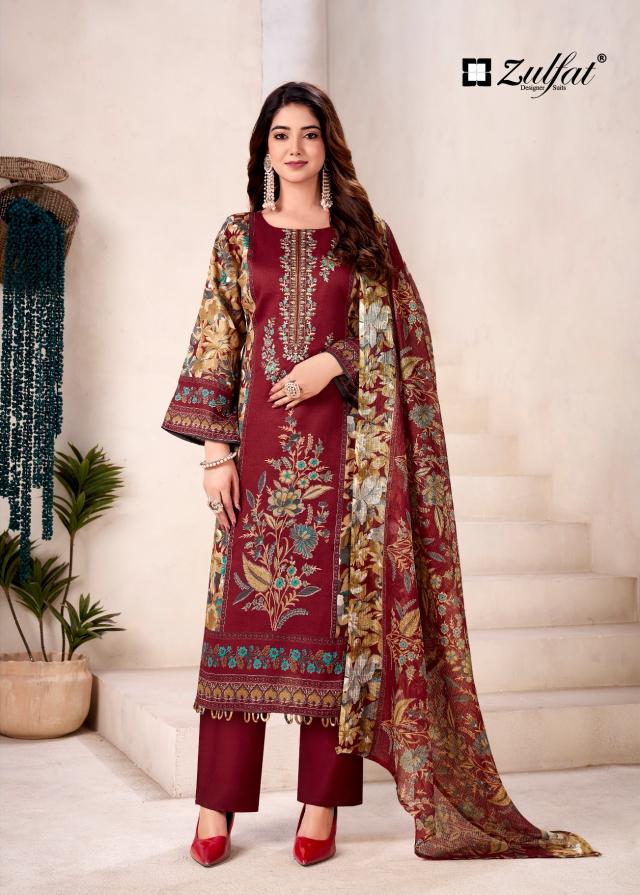 Zulfat Naseera catalog buy dress materials from surat - Sanvari Fashion