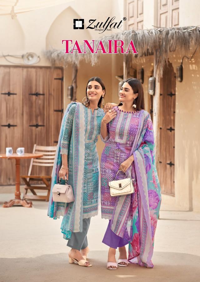 Zulfat Tanaira catalog dress material online in surat - Sanvari Fashion