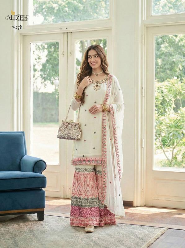 Alizeh 7077 And 7089 catalog pakistani suits wholesale near me - Sanvari Fashion
