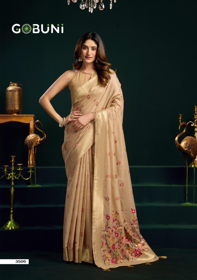 Gobuni Siya catalog pure cotton sarees wholesale in chennai - Sanvari Fashion