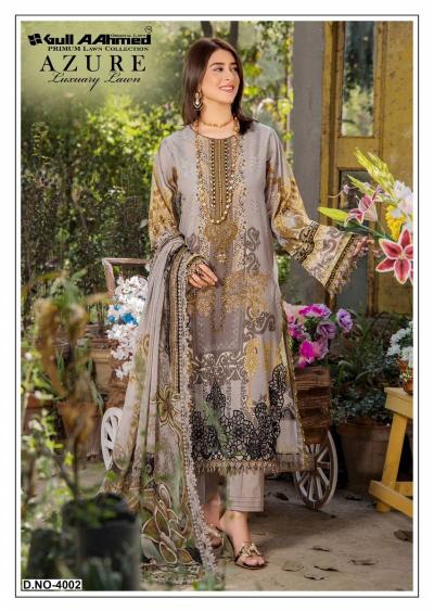 Gull aahmed Azure Vol 4 catalog wholesale pakistani lawn suits in hyderabad - Sanvari Fashion