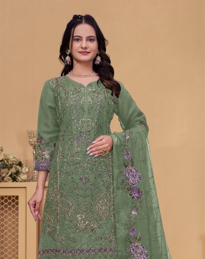 Hessa 136 catalog pakistani wholesale replica suits in delhi - Sanvari Fashion