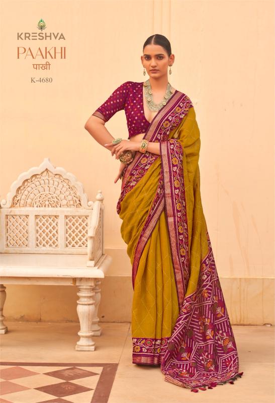 Kreshva Paakhi catalog wholesale sarees catalogue - Sanvari Fashion