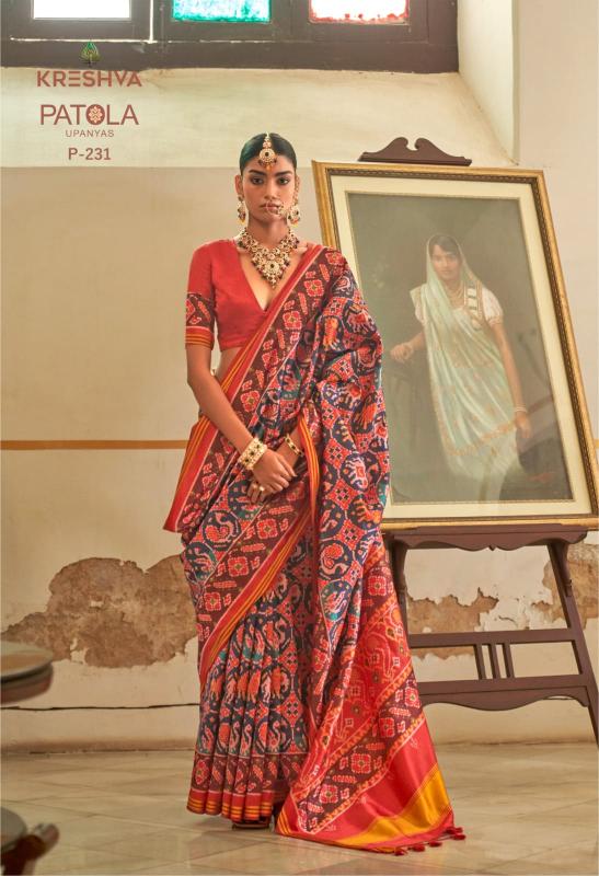 Kreshva Patola Upanyas catalog sarees wholesale surat gujarat - Sanvari Fashion