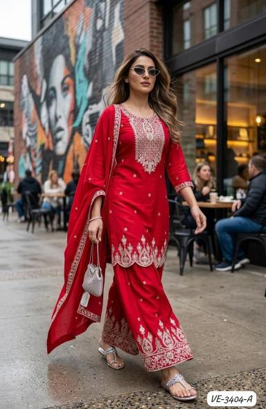 Ladies Flavour 3404 A & B Catalog wholesale designer kurtis in ahmedabad - Sanvari Fashion